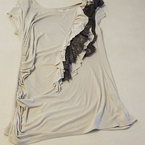 New York & Company Cap Sleeve Shirt